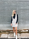 Tweed Button Mini Dress