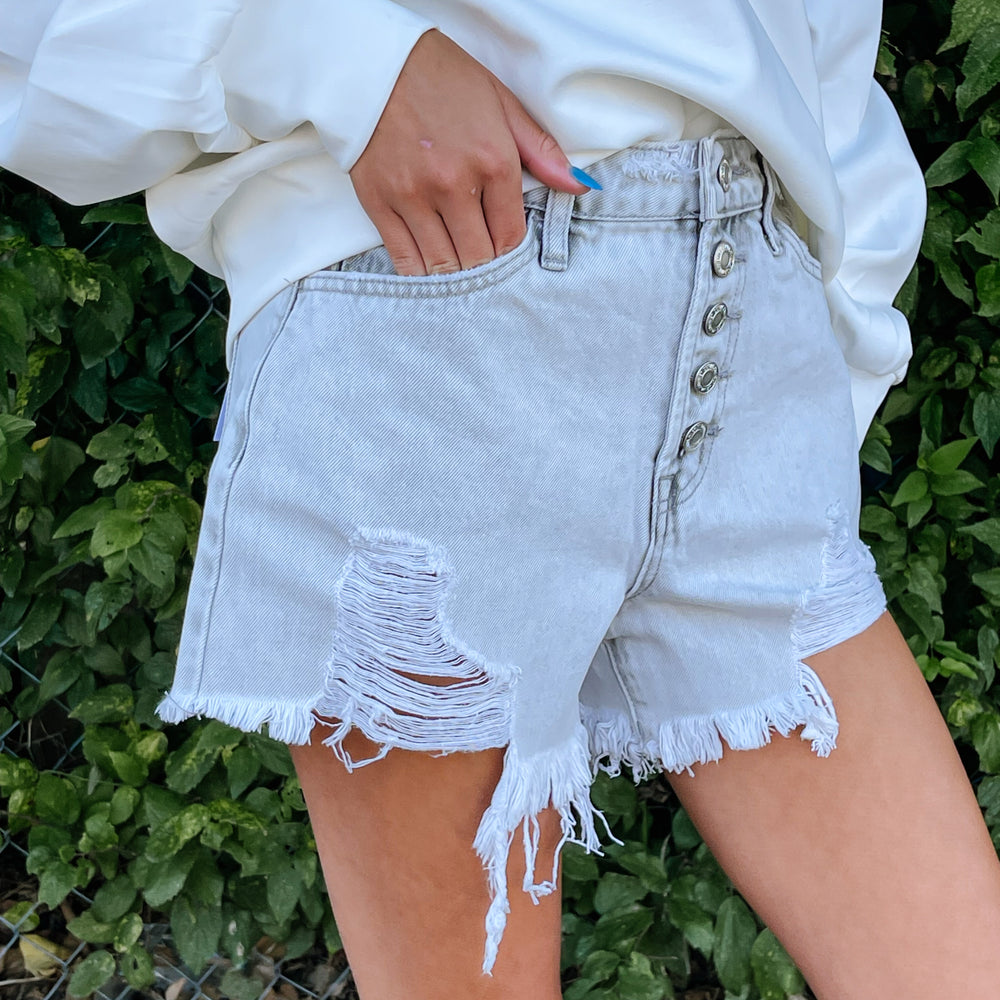 
                      
                        High Rise Heavy Distressed Short
                      
                    