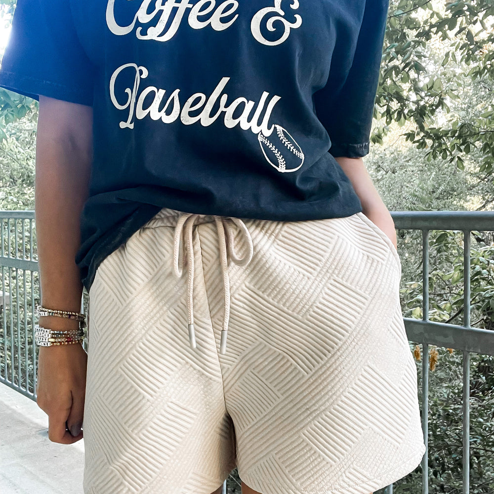 
                      
                        Jacquard Drawstring Shorts - Sand
                      
                    