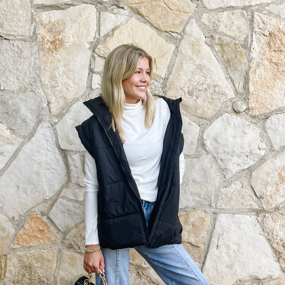 
                      
                        Oversized Puffer Vest
                      
                    