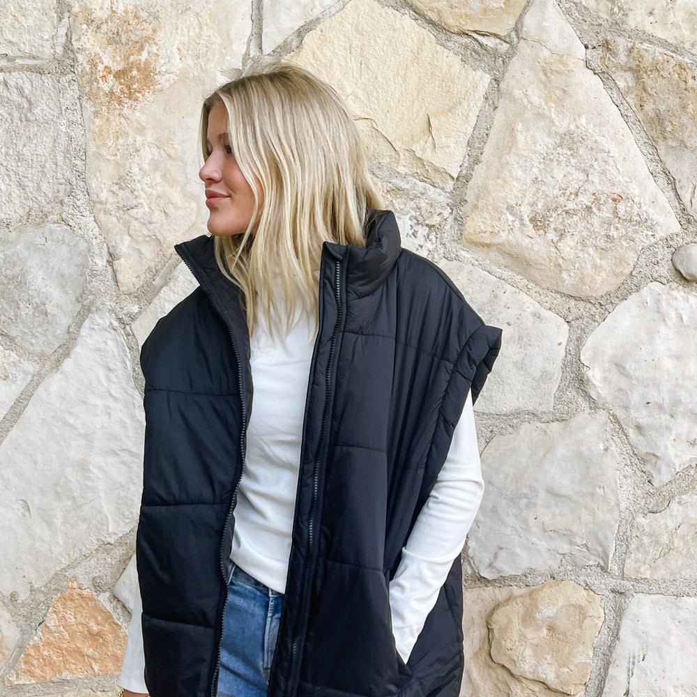 
                      
                        Oversized Puffer Vest
                      
                    