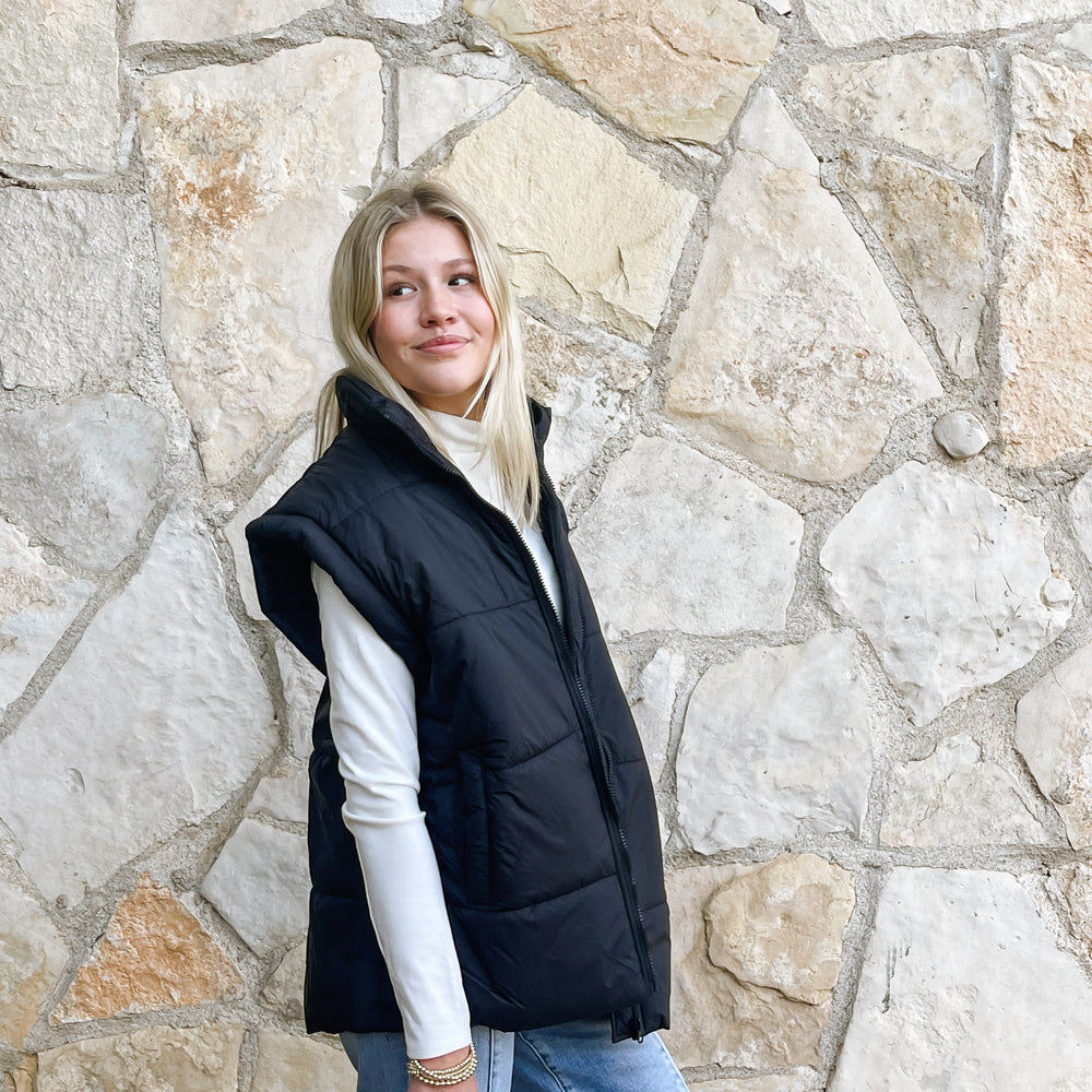 
                      
                        Oversized Puffer Vest
                      
                    