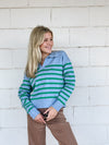 Relaxed Crop Collared Sweater