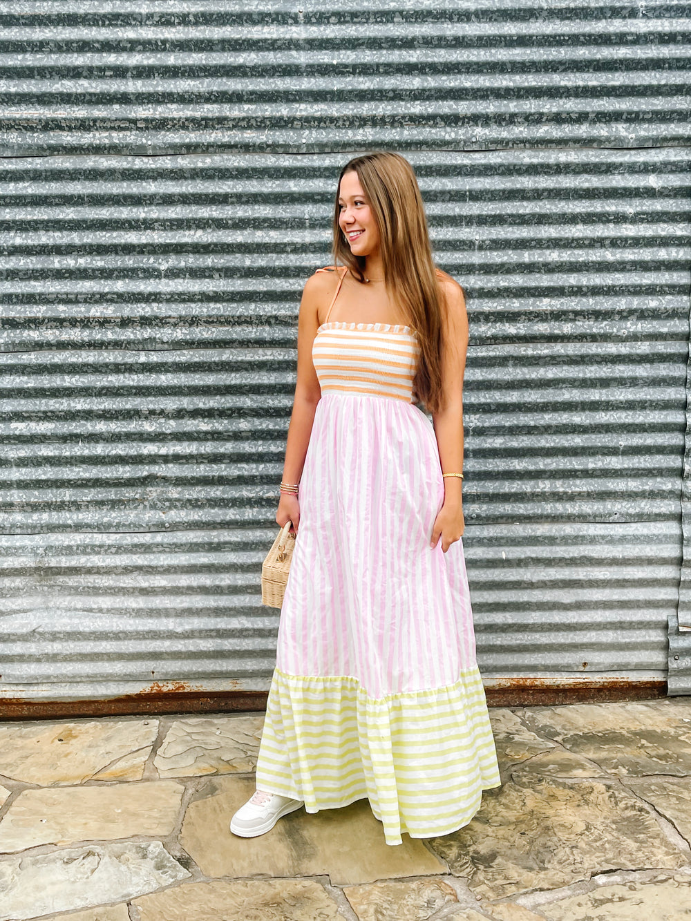 Sherbet Stripe Mixed Maxi