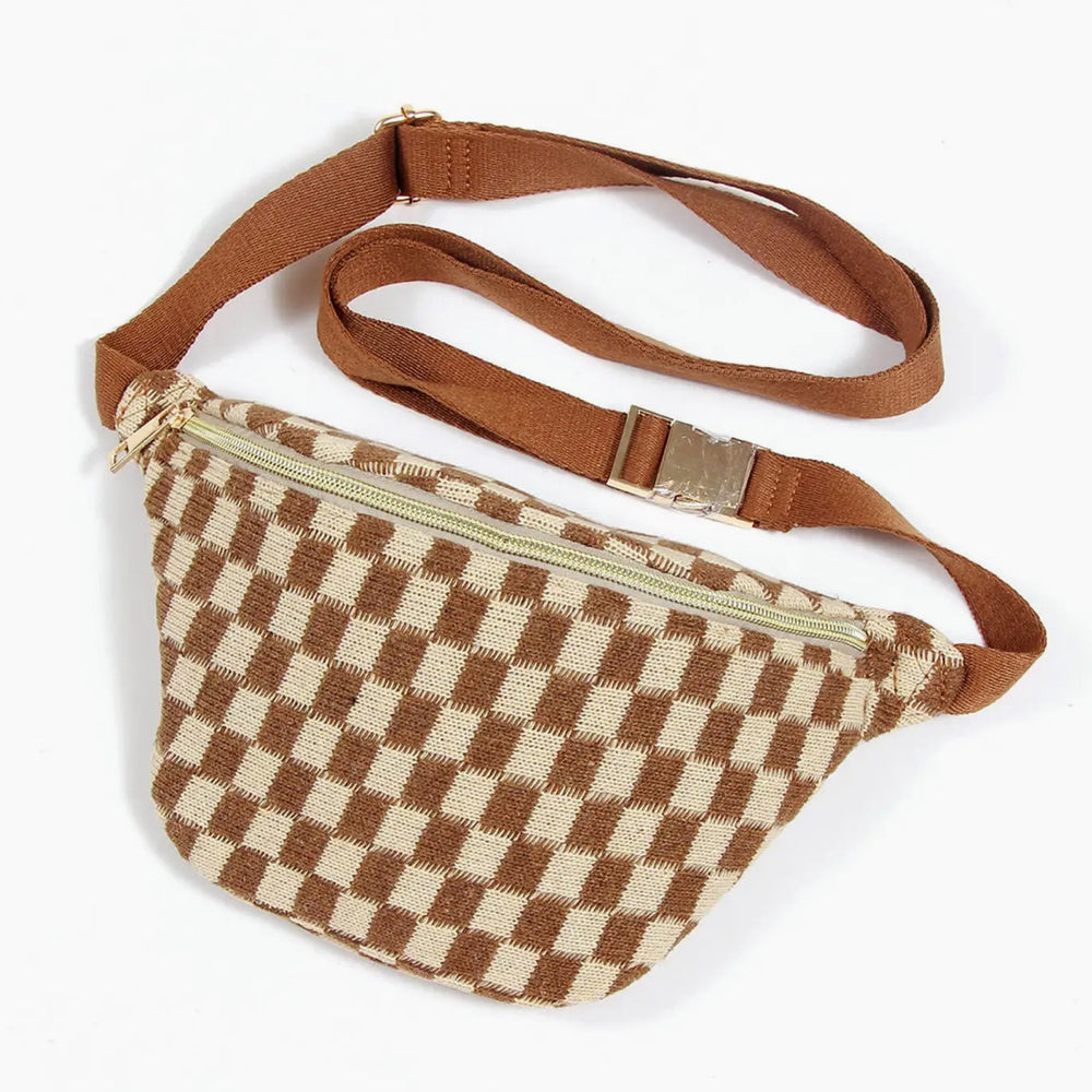 
                      
                        Checkered Sling Bag
                      
                    