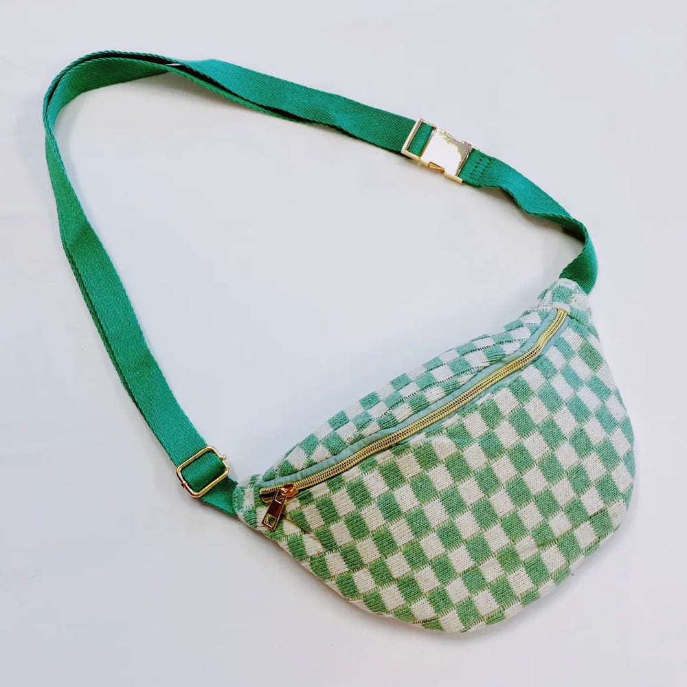 
                      
                        Checkered Sling Bag
                      
                    