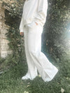 Wide Leg Lounge Pant  - Ivory