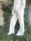 Wide Leg Lounge Pant  - Ivory