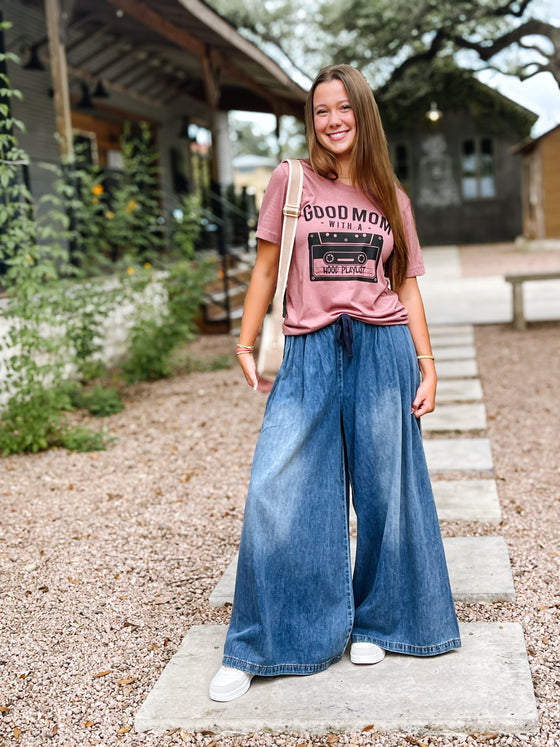 Oversized Wide Leg Jean