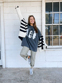  Striped Cardigan