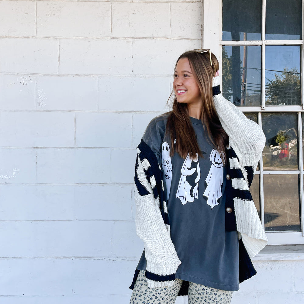 
                      
                        Striped Cardigan
                      
                    