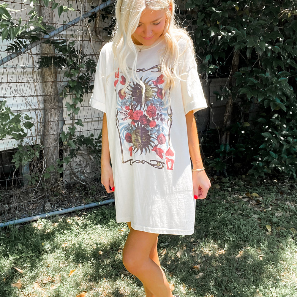 
                      
                        Queen Card Sun T-shirt Dress
                      
                    