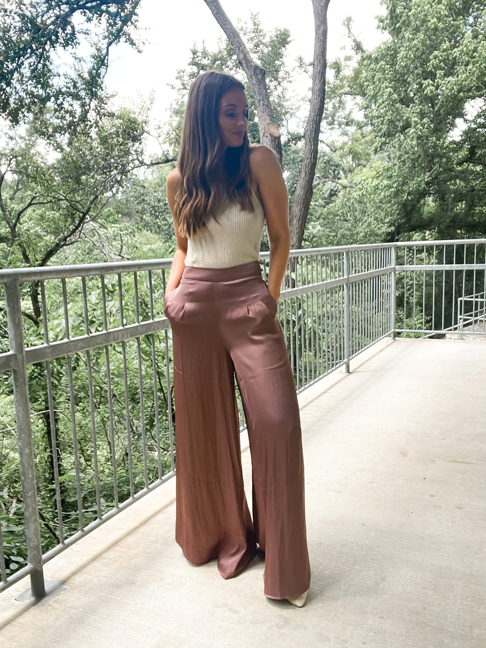 Silky Trouser - Plum