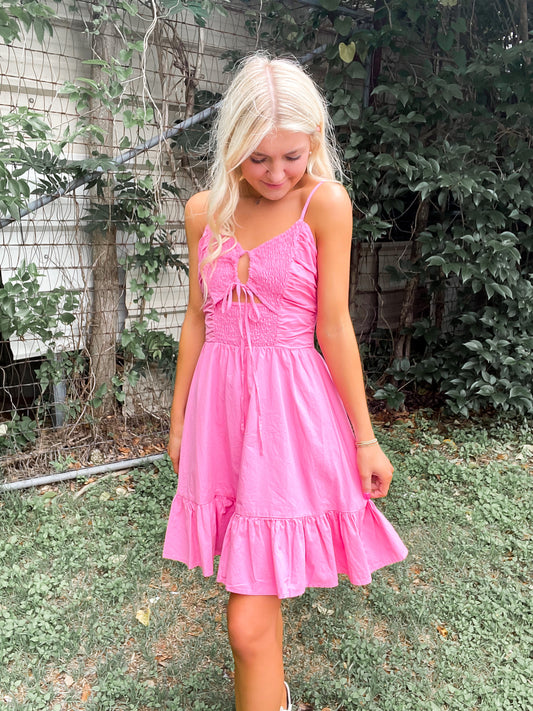 Poplin Pink Dress