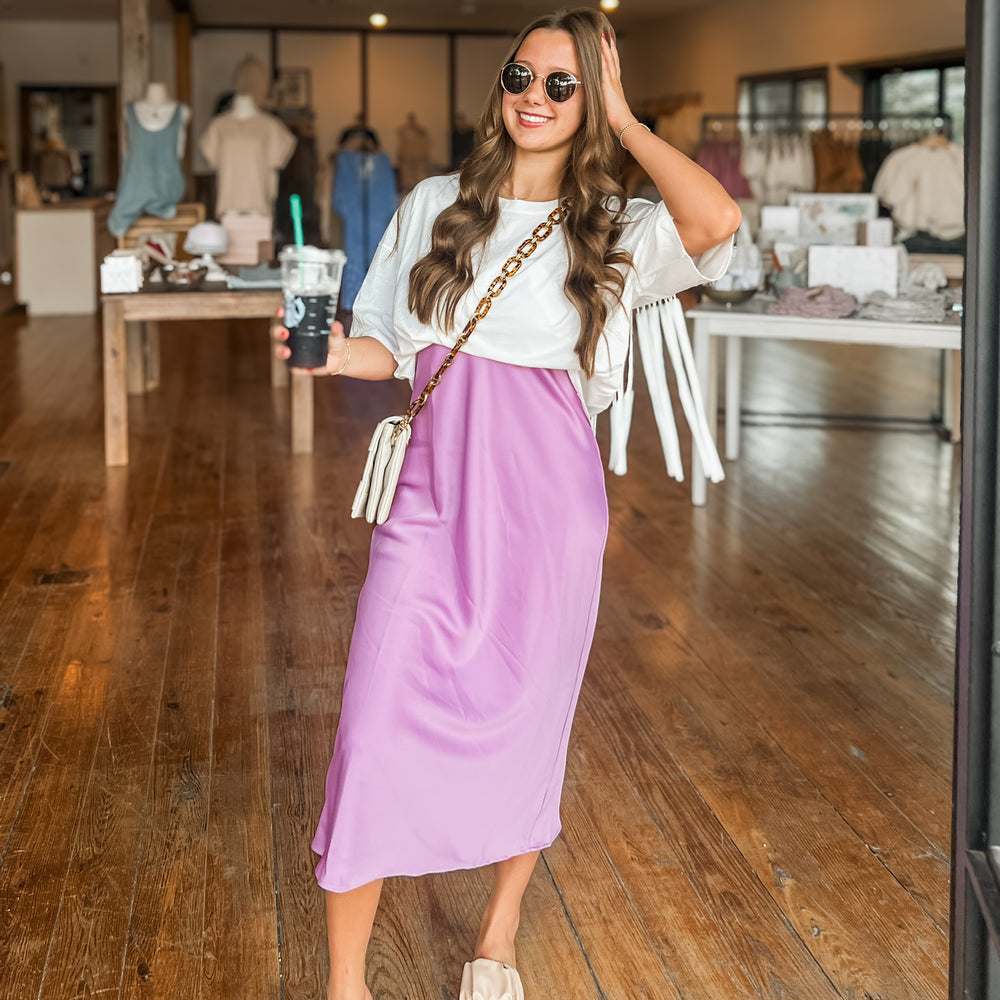 Lavender Pencil Skirt/ Dress