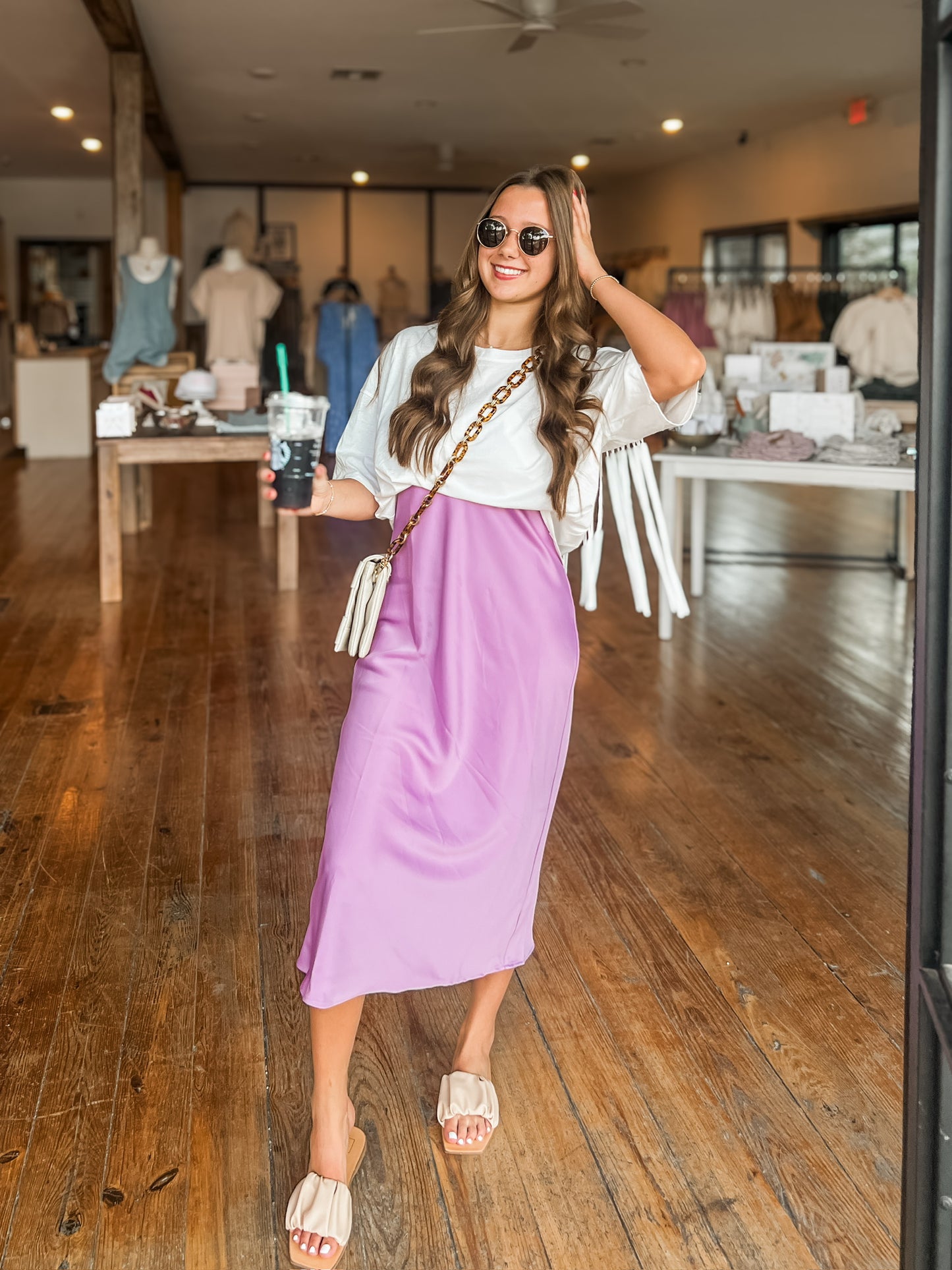 Lavender Pencil Skirt/ Dress