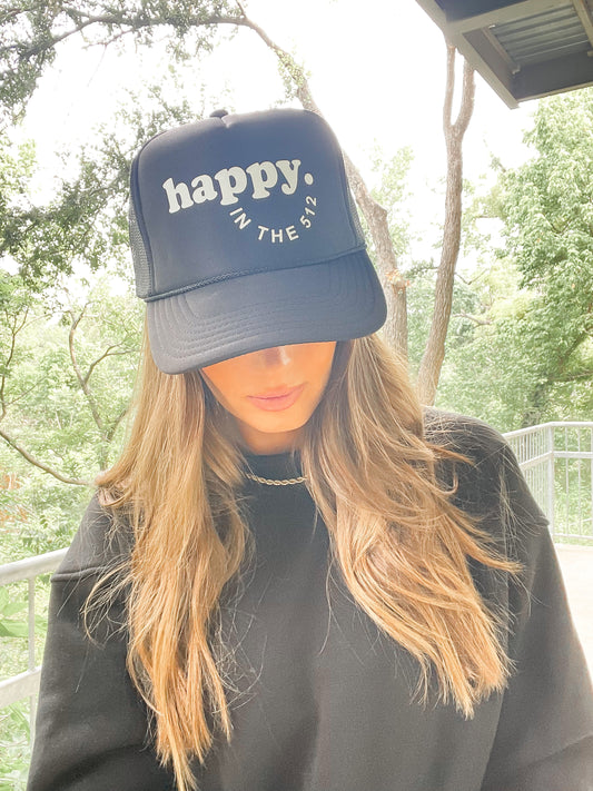 Happy in the 512 - hat