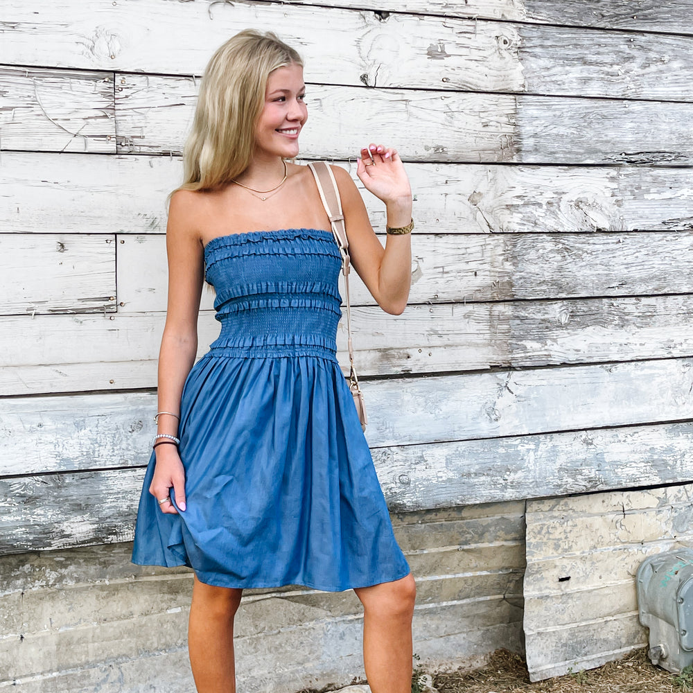 
                      
                        Sleeveless Smocked Mini Dress
                      
                    