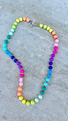  Glass Bead Necklace - RainBow