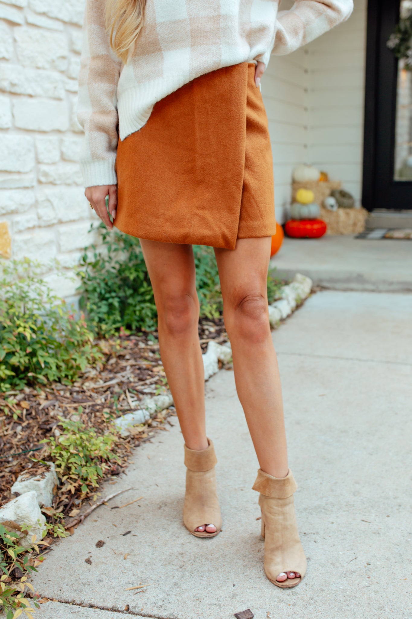 Allie Wrap Skort - Camel